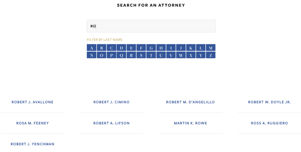 search for attorney